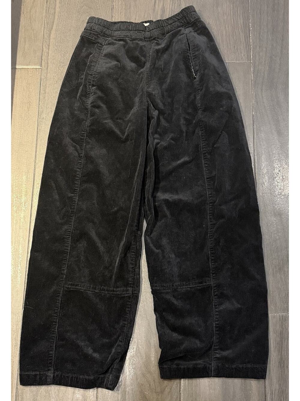 Pilcro Anthropologie Wide Leg Corduroy Black Size XXS